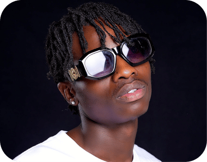 Flammy A wearing tinted glasses